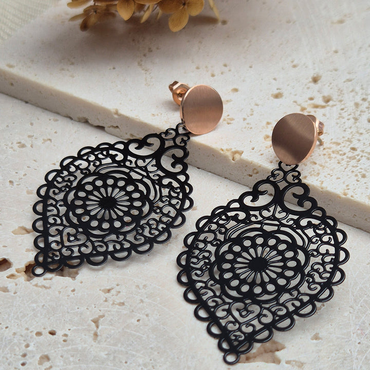 OHRRINGE LEA schwarz