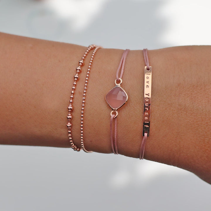Glücksarmband CHALZEDON ROSA - UnikateSchmuck