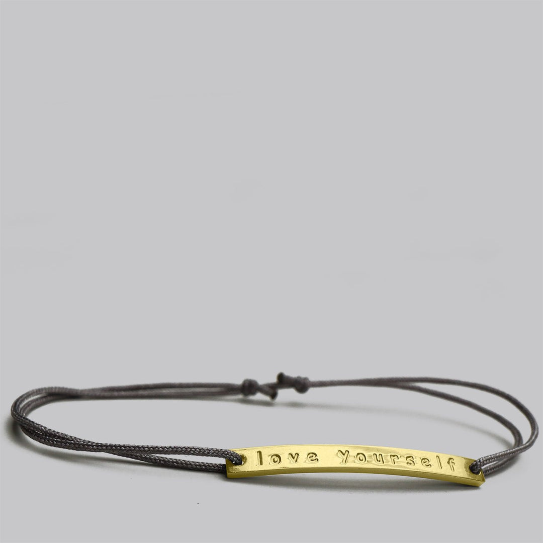 GLÜCKSARMBAND love yourself 1 - UnikateSchmuck