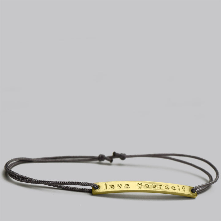 GLÜCKSARMBAND love yourself 1 - UnikateSchmuck