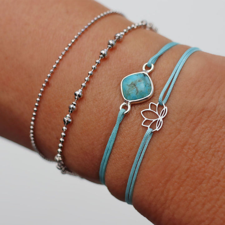 Glücksarmband TÜRKIS - UnikateSchmuck