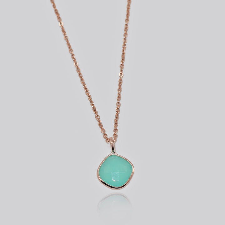 Halskette CHALZEDON AQUA - UnikateSchmuck