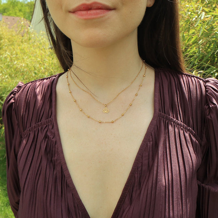 HALSKETTE Lotusblume - UnikateSchmuck