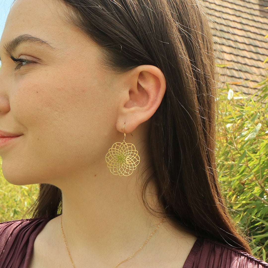 OHRRINGE Flower big - UnikateSchmuck