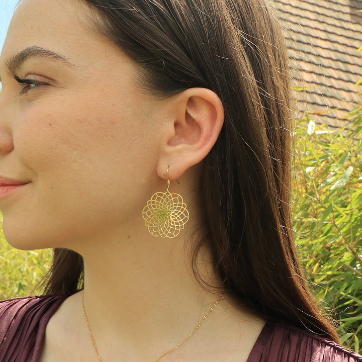 OHRRINGE Flower big - UnikateSchmuck