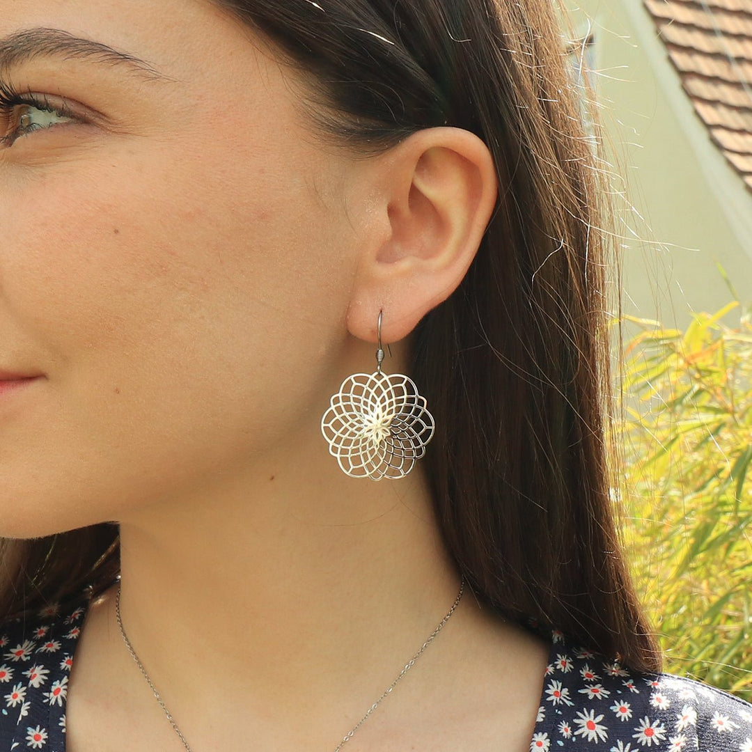 OHRRINGE Flower big - UnikateSchmuck