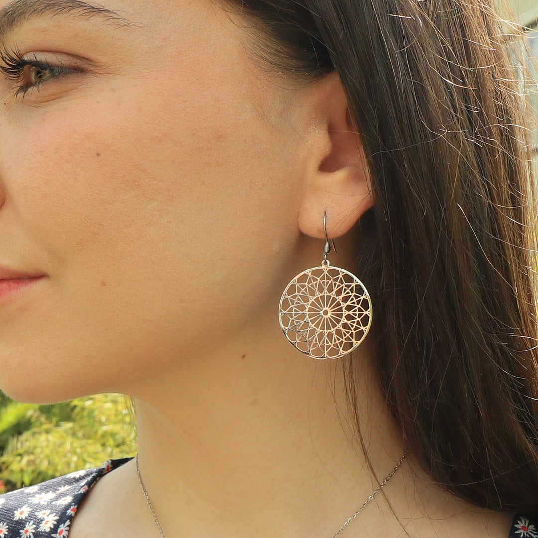 OHRRINGE Mandala round - UnikateSchmuck